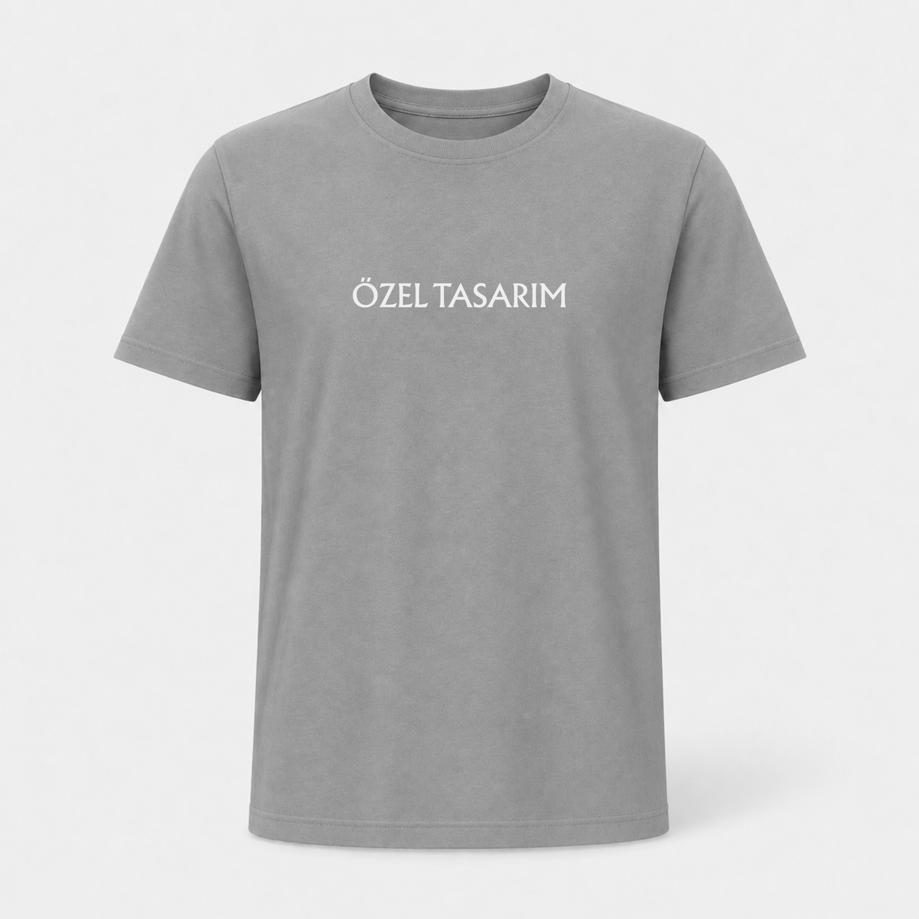 Bisiklet Yaka Tişört (Ön Baskı Dahil)