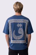 KAF Oversize Nakış ve Baskılı T-Shirt