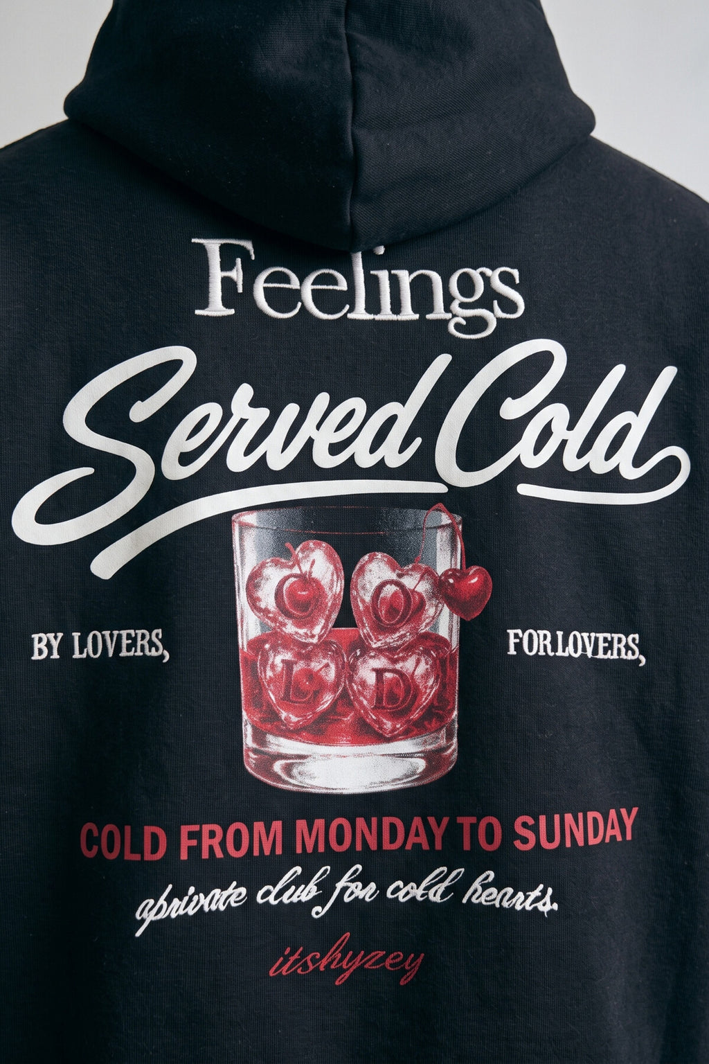 Erkek Feelings Baskılı ve Nakışlı Oversize Sweatshirt - siyah