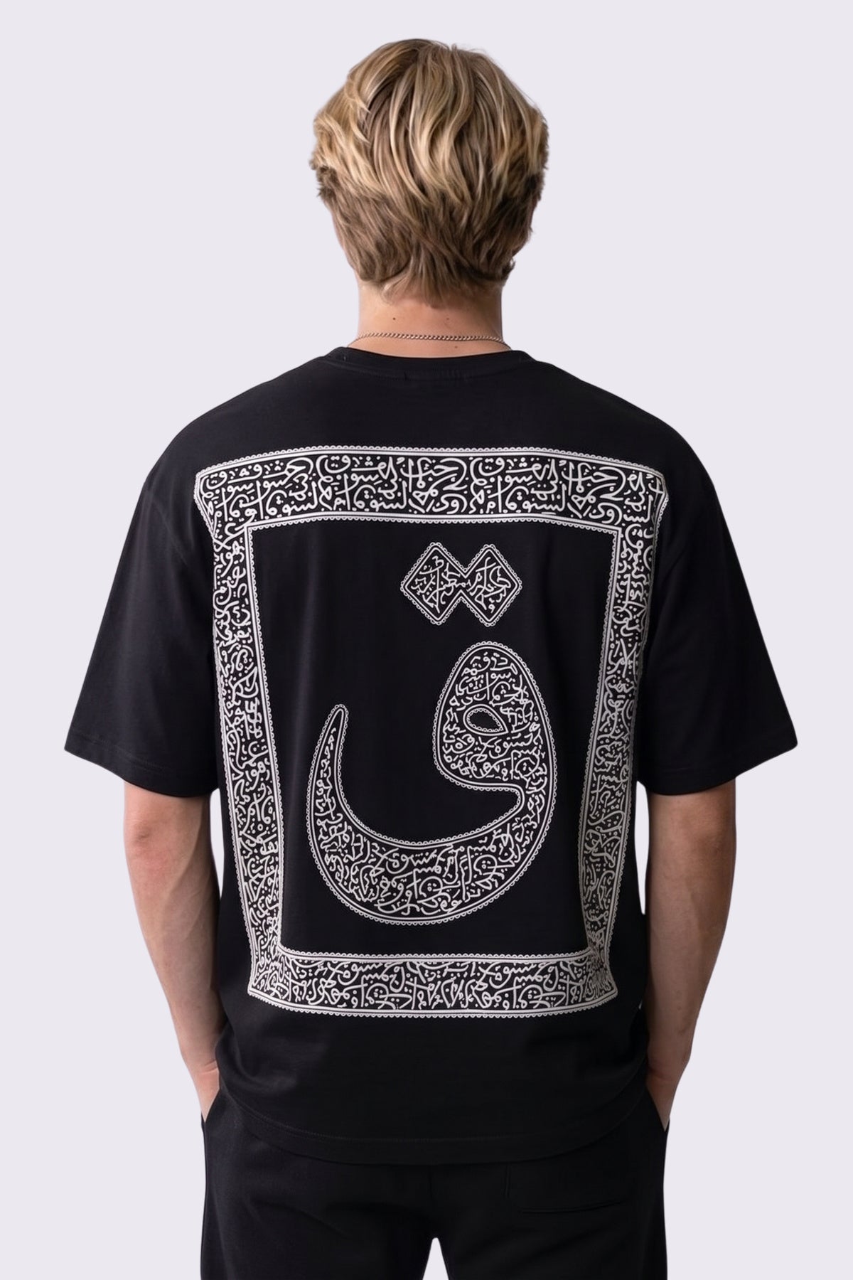 BEDEVİ Oversize Nakış ve Baskılı T-Shirt