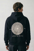 Erkek Essentials Nakışlı Oversize Sweatshirt - siyah