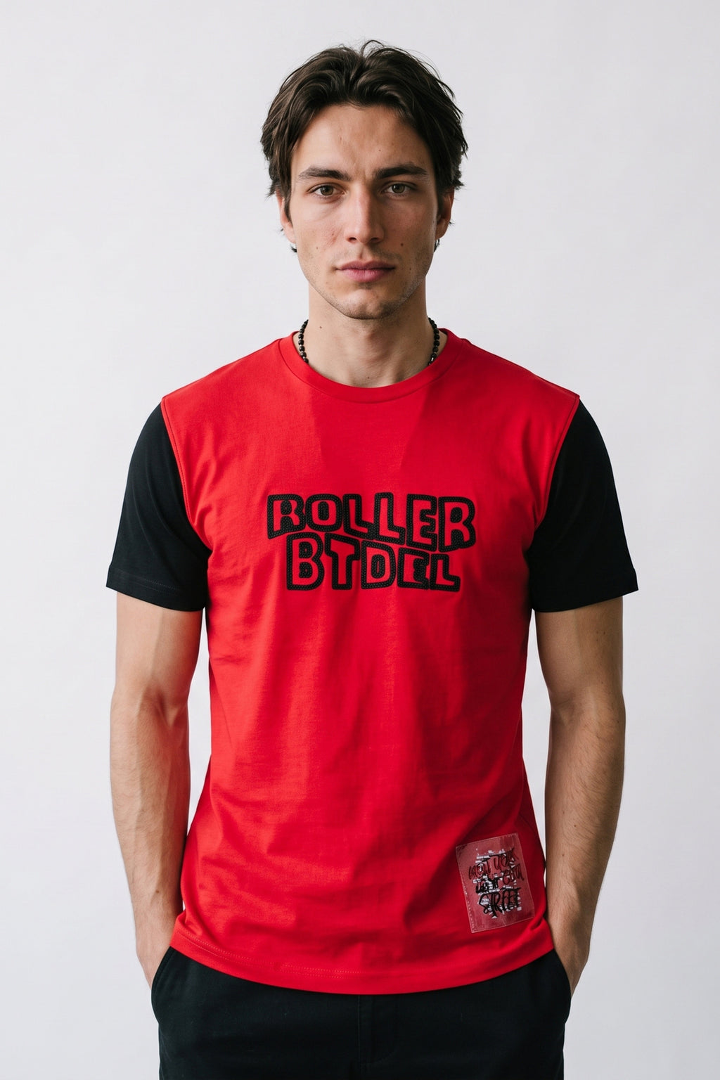 Roller Baskılı Erkek T-Shirt
