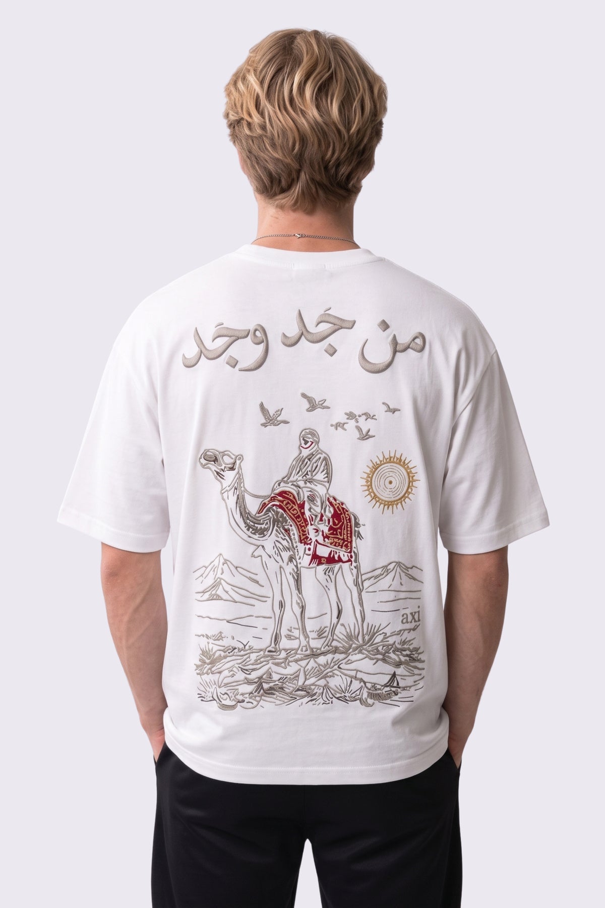 BEDEVİ Oversize Nakış ve Baskılı T-Shirt
