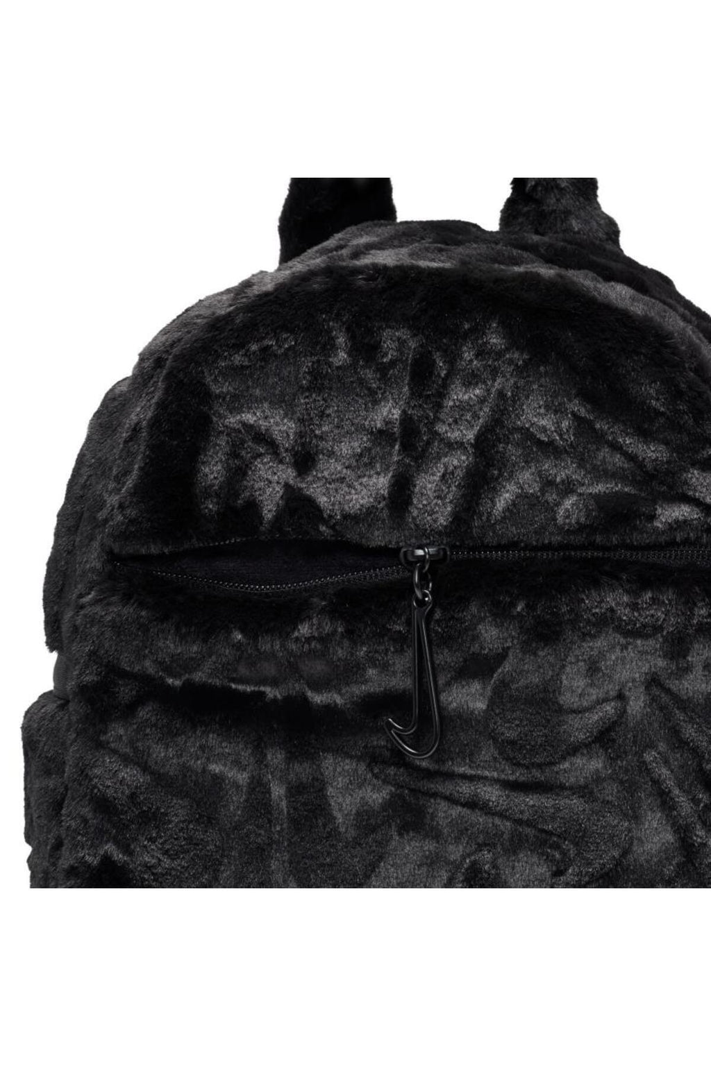 Futura  Günlük Kullanıma Uygun Siyah Mini Kadın Suni Kürk Peluş Sırt Çantası Xs (6 Litre)