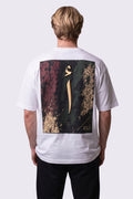 ELIF Oversize Nakış ve Baskılı T-Shirt - Beyaz