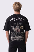 BEDEVİ Oversize Nakış ve Baskılı T-Shirt
