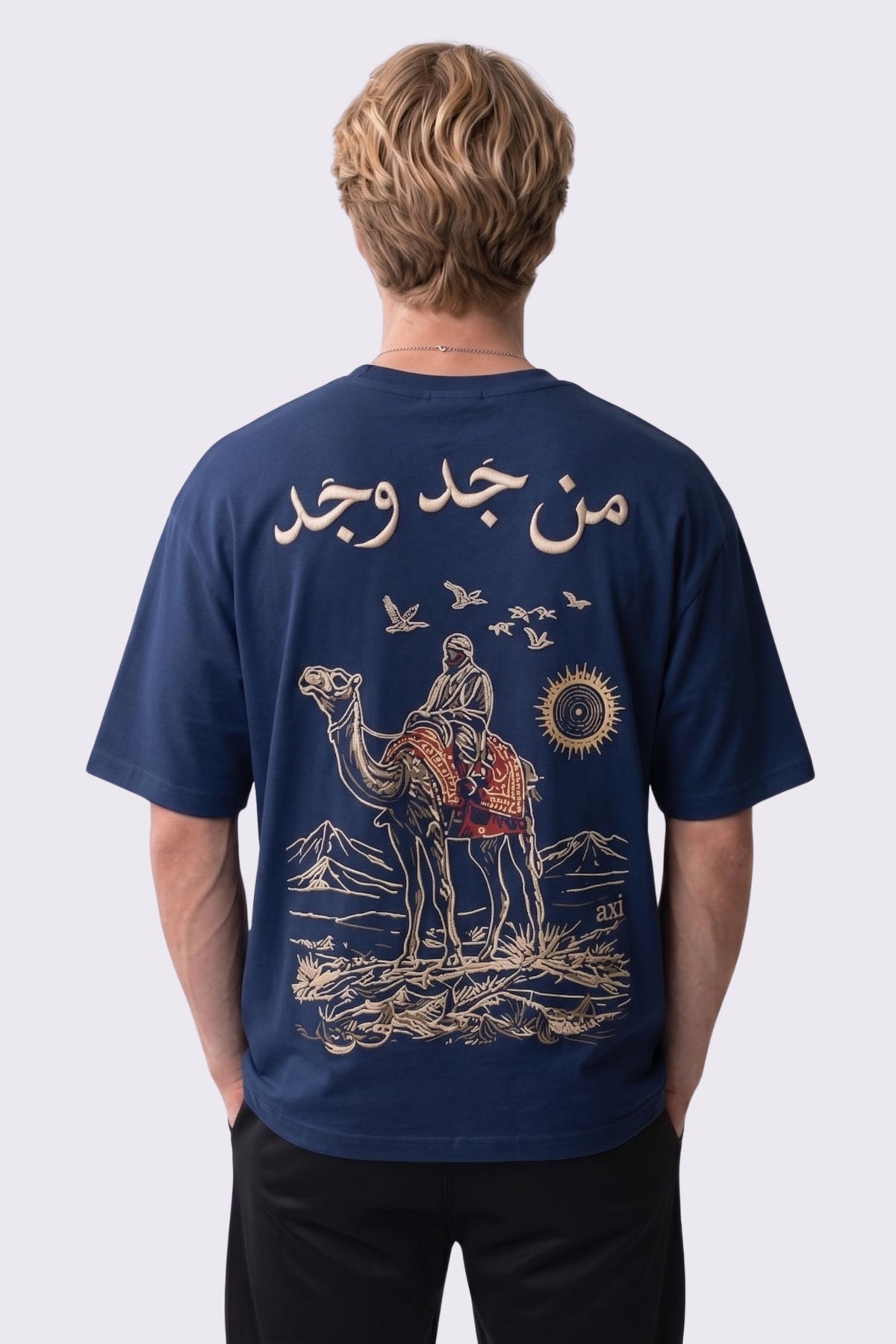 BEDEVİ Oversize Nakış ve Baskılı T-Shirt