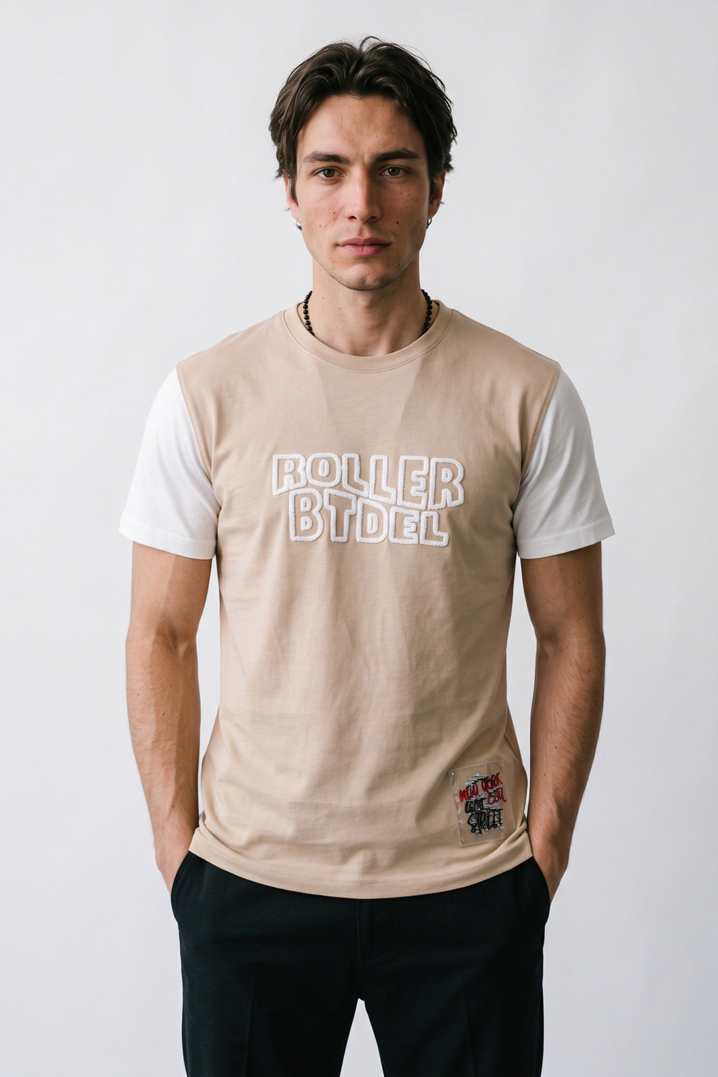 Roller Baskılı Erkek T-Shirt