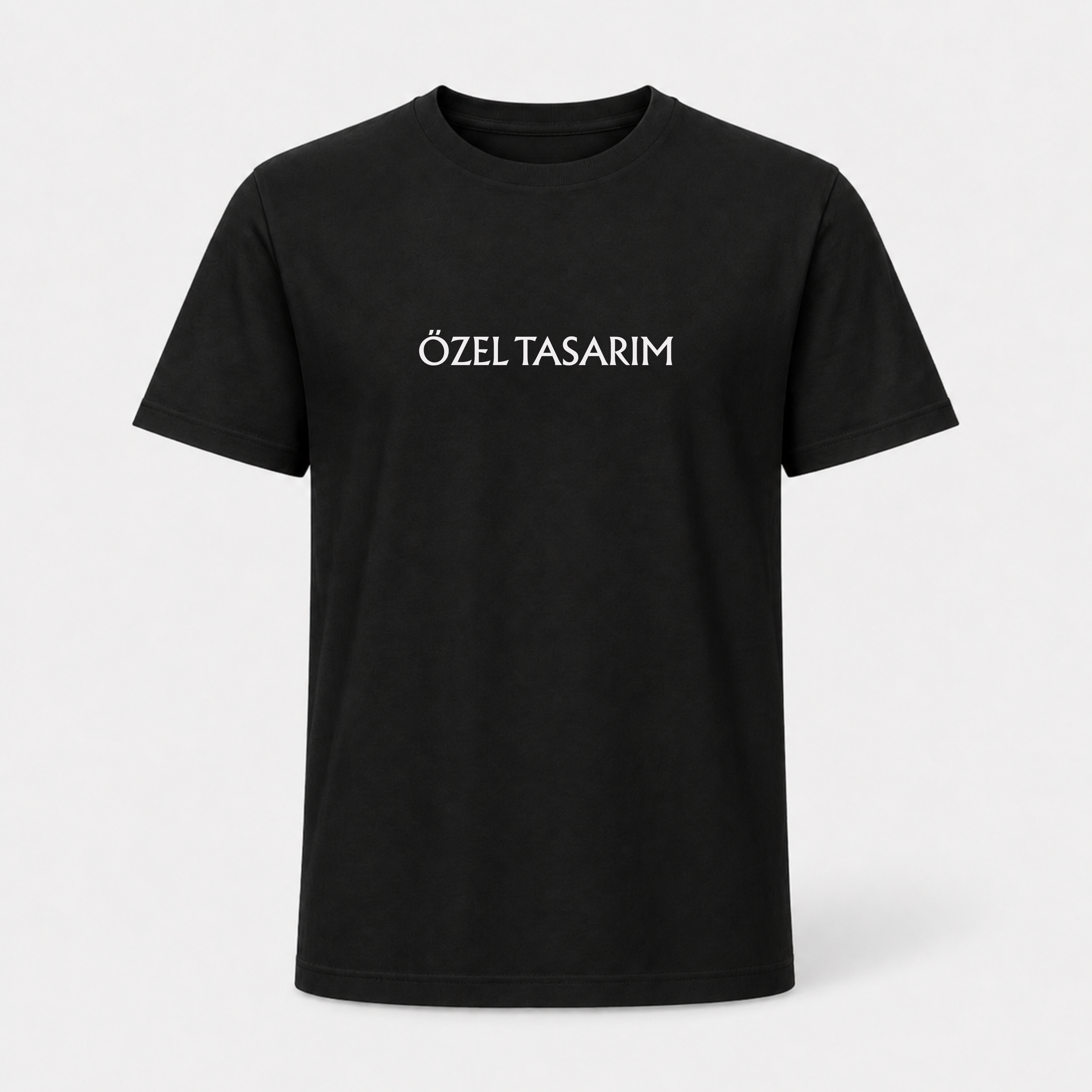 Bisiklet Yaka Tişört (Ön Baskı Dahil)