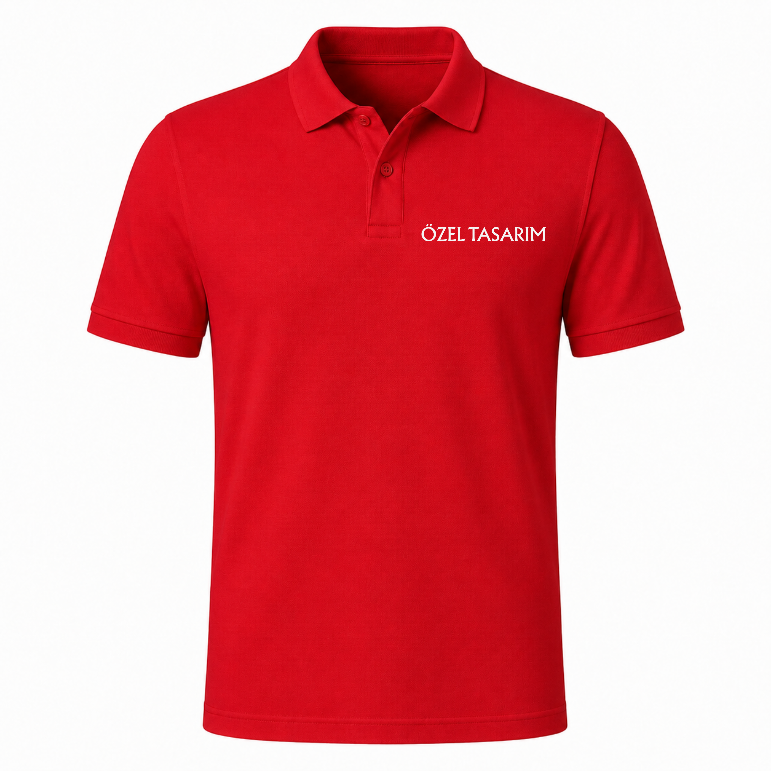 Polo Yaka Tişört (Ön Baskı Dahil)