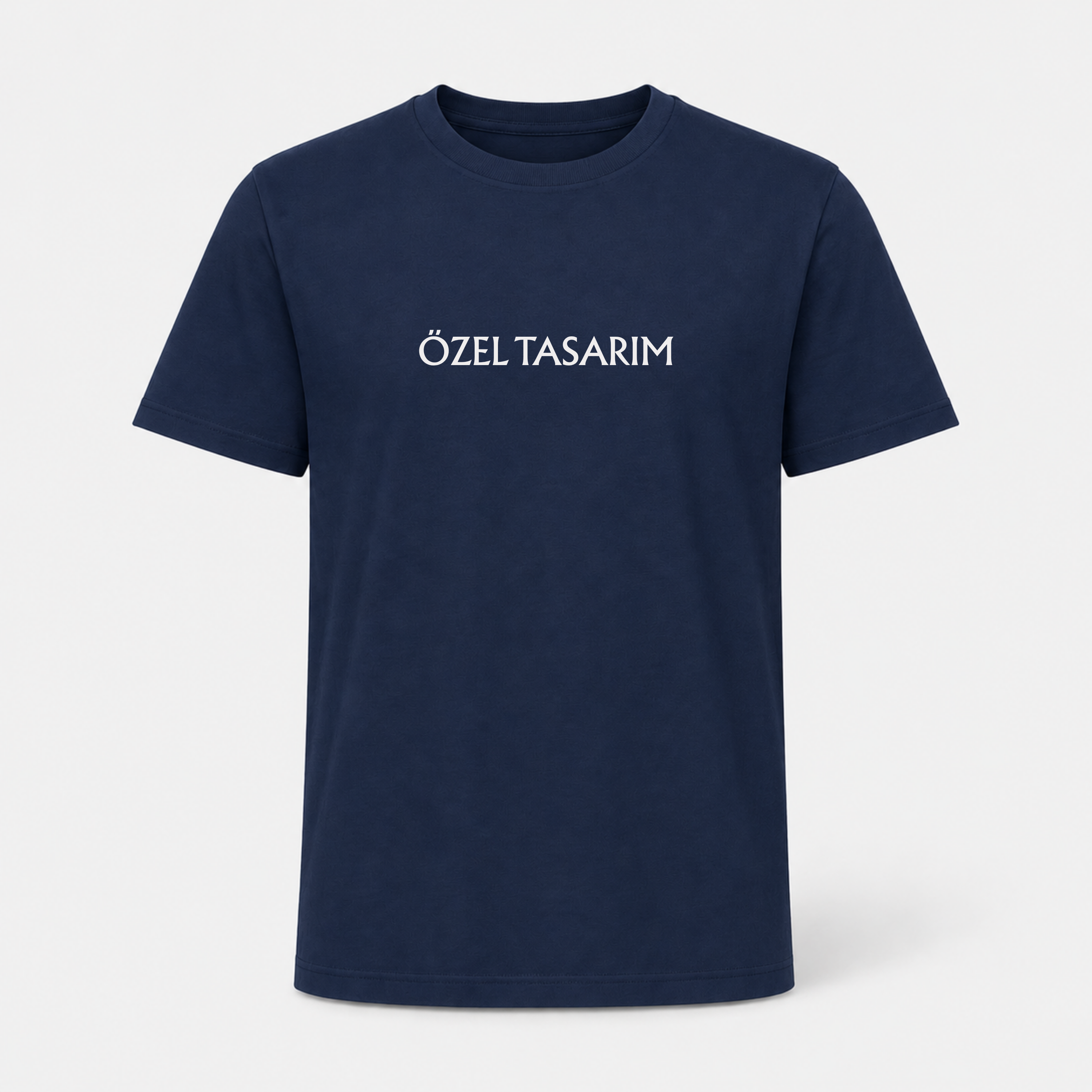 Bisiklet Yaka Tişört (Ön Baskı Dahil)