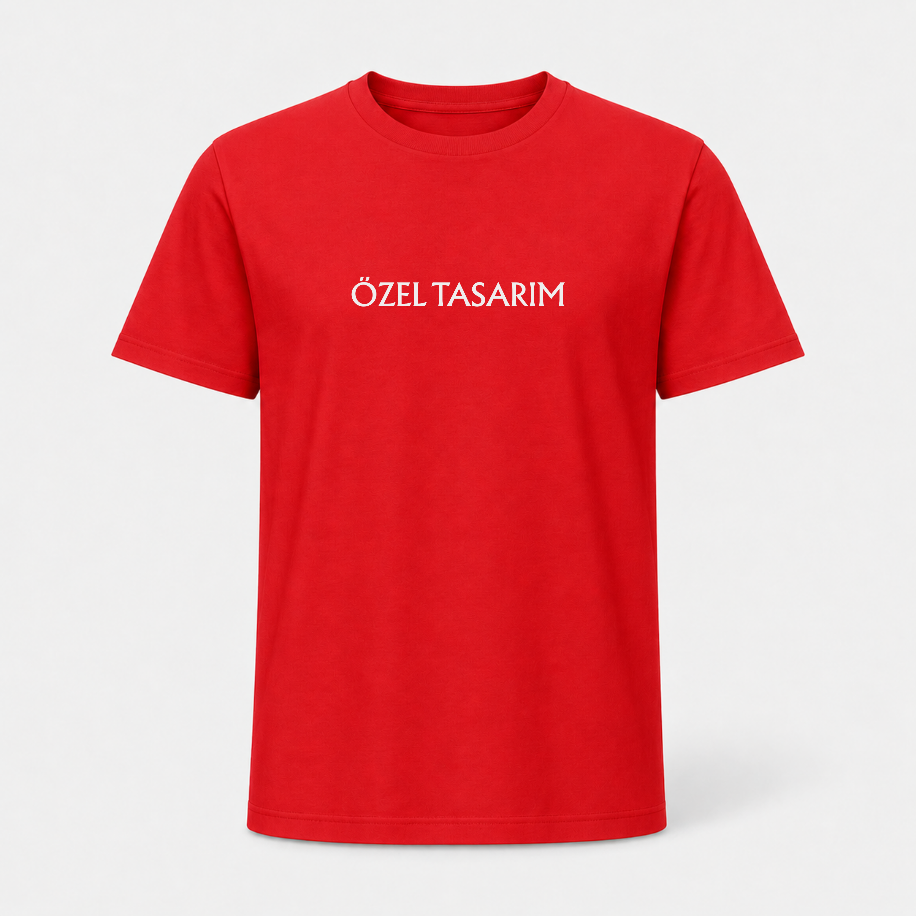 Bisiklet Yaka Tişört (Ön Baskı Dahil)