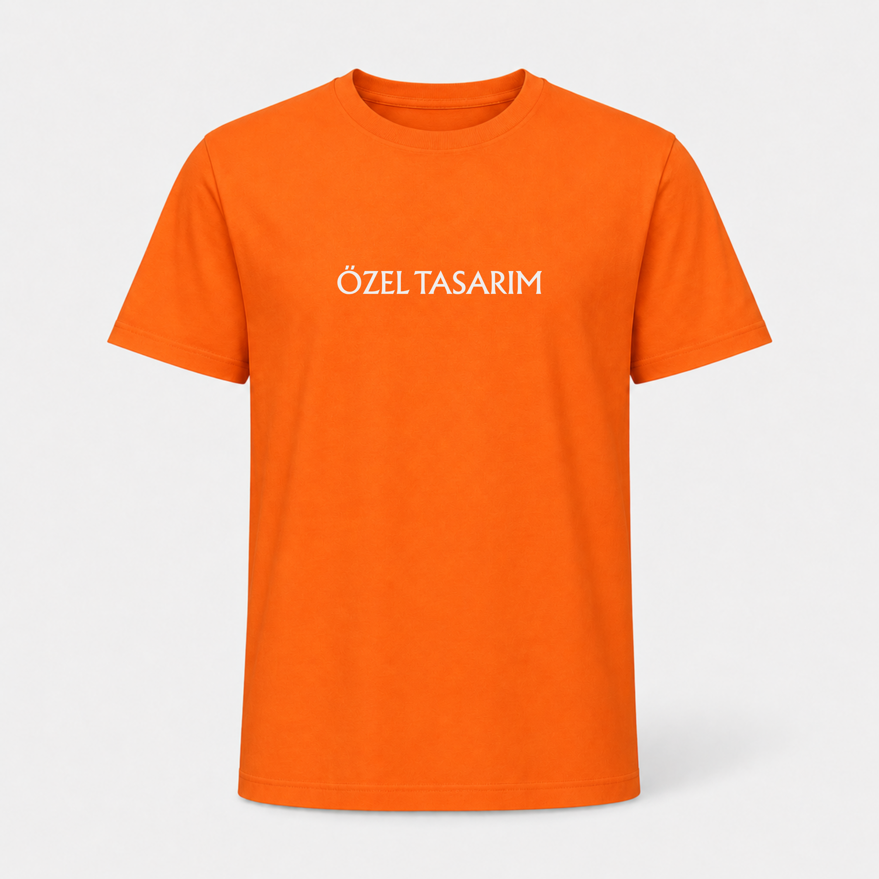 Bisiklet Yaka Tişört (Ön Baskı Dahil)