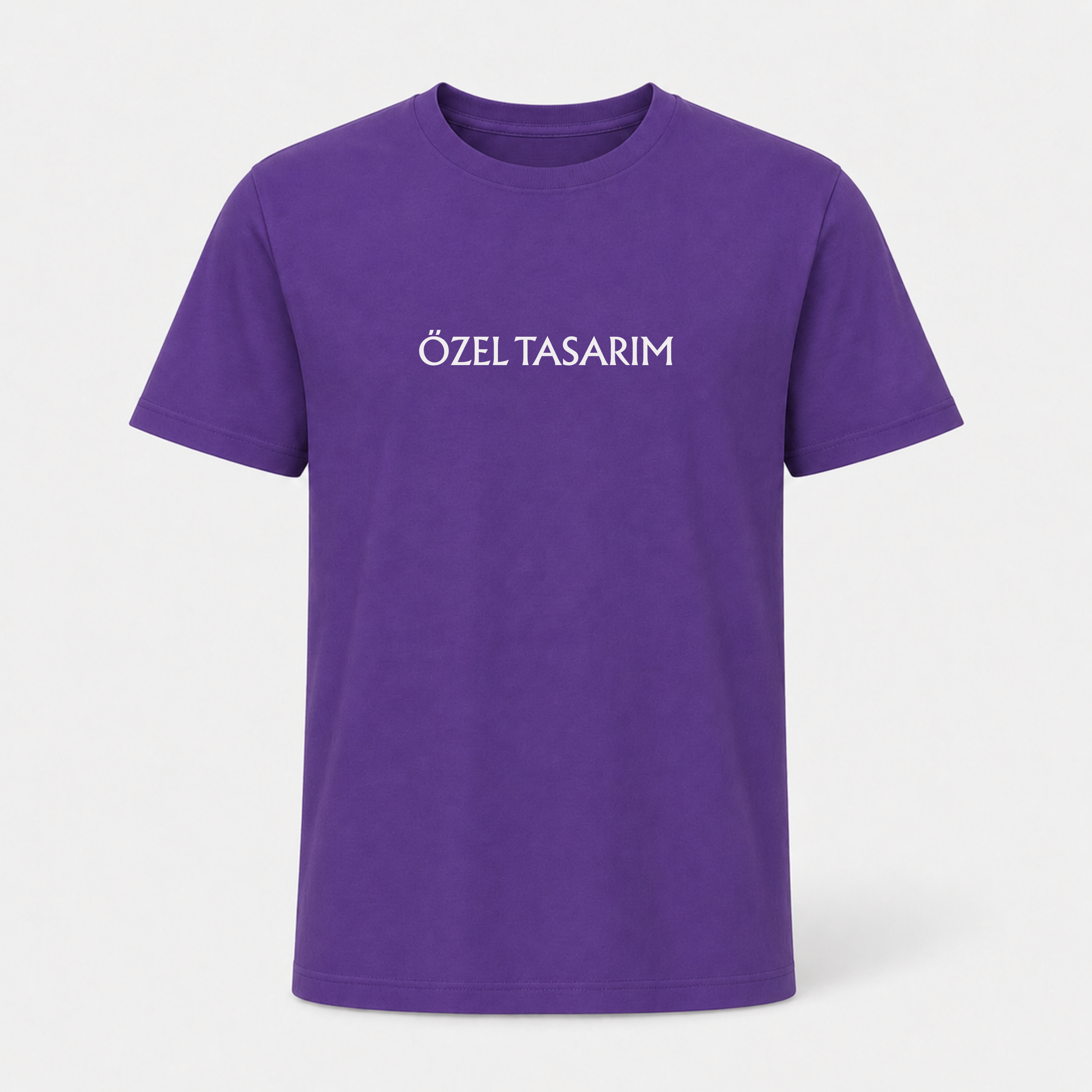 Bisiklet Yaka Tişört (Ön Baskı Dahil)