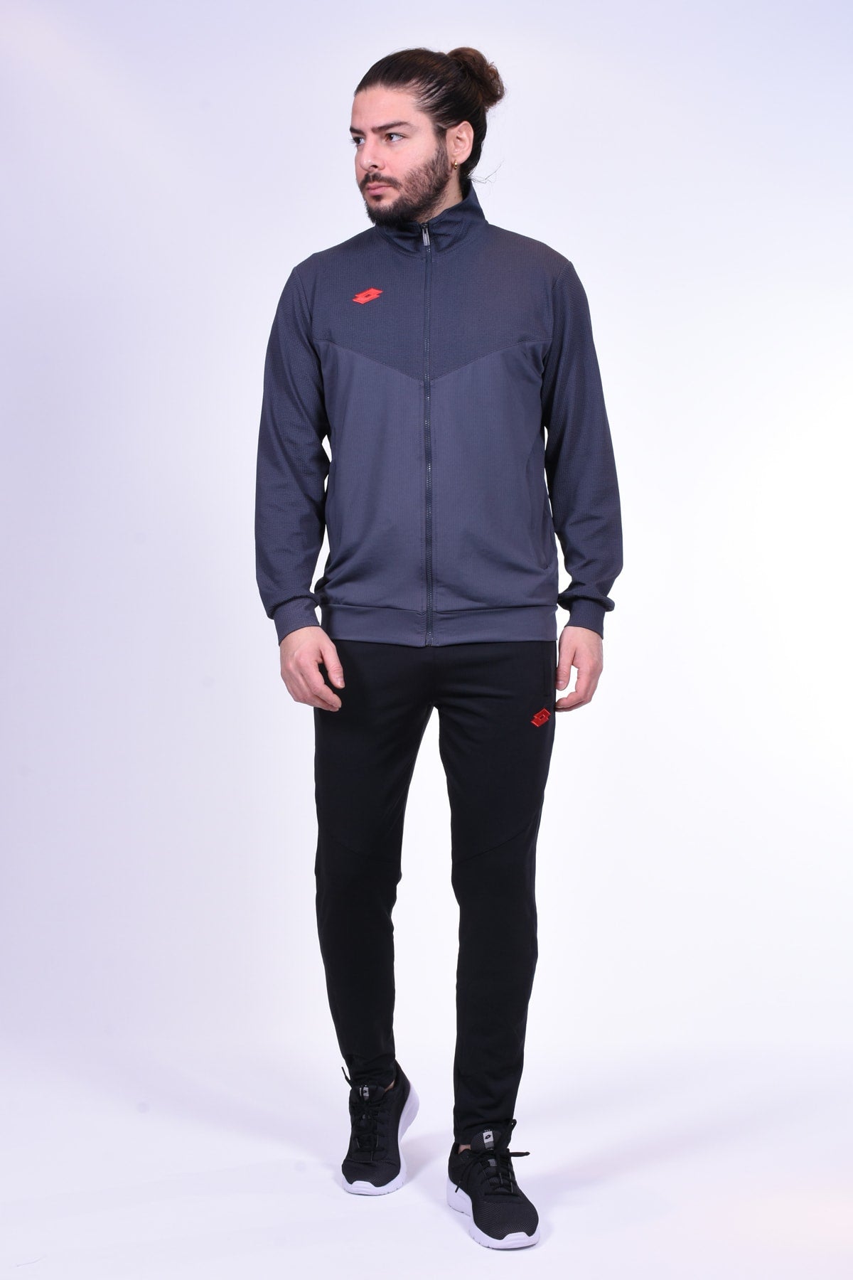 - Eşofman Takımı - Wells Suıt Camp Pl - R7093 - Antrasit